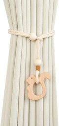 2 Pack Wooden Curtain Tiebacks by Unknown