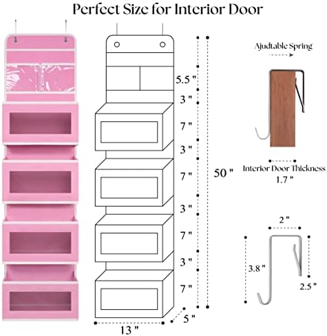 Giraffe Creation Pink Over Door Organizer - Image 5