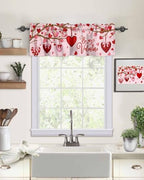 Pink Valentine's Day Kitchen Curtains Valances - Image 2