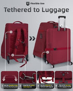 Car Seat Bag Backpack with Wheels - Image 5