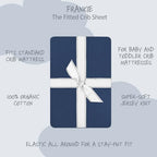 Butterblu Frankie Fitted Crib Sheet 100% Organic Cotton - Image 2