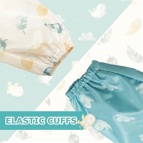 Little Dimsum Long Sleeve Bib for Baby Infant Toddler 6-36 Months - Image 2