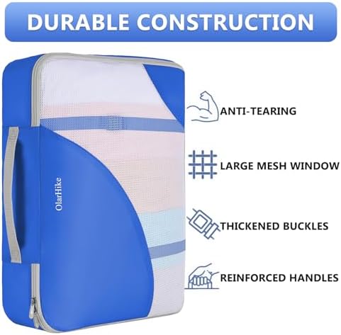 OlarHike Packing Cubes for Travel, Gifts for Women Mom, Anti-Tearing Suitcase - Image 5