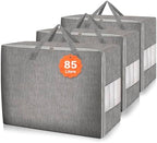 3 Pack 85L Comforter Storage Bags, Extra Large Bedding Storage Bags by Karceyworth