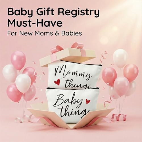 Best Expecting Mom Gifts, Mommy And Baby Canvas Pouch Set, New Mother Keepsake - Image 6