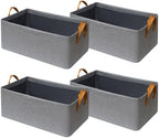 SNWDN 4 Pack Closet Cloth Storage Bins by Unknown