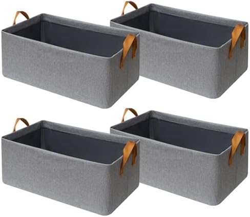 SNWDN 4 Pack Closet Cloth Storage Bins by Unknown