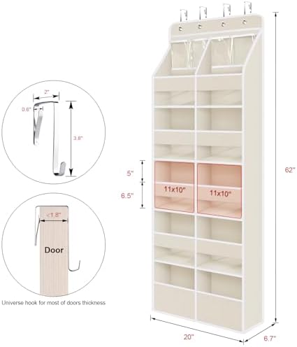Univivi Upgraded Over Door Organizer - Image 3