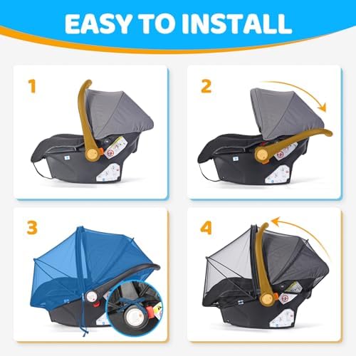 Orzbow Mosquito Net for Car Seat and Doona Stroller - Image 6