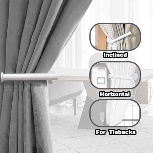 MaxMona Adhesive Curtain Holdbacks, No Drill Tie Backs, 2 Pack - Image 3