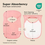 KeaBabies 8-Pack Bibs for Baby Girls, Pullover Baby Bibs - Image 3