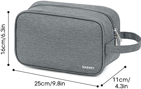 Narwey Travel Toiletry Bag for Women, Dopp Kit Men, Medicine Bag - Image 3