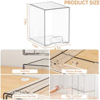 Yieach 7.5" High Stackable Storage Bins, 4 Pack Bottle Station and Baby Bottle - Image 3