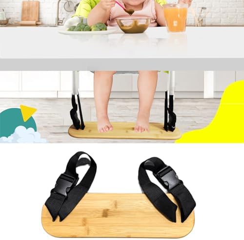 Footrest Compatible with Hook on Chair, Bamboo Footrest Compatible with Fast - Image 2