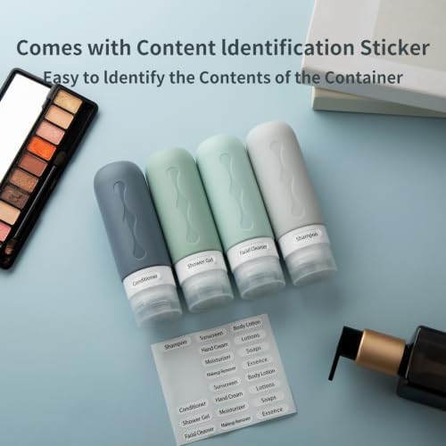 Gemice Travel Bottles for Toiletries, Tsa Approved, Travel Size Containers - Image 4