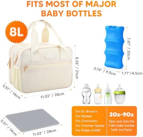 PIIOSER Breastmilk Cooler Travel Bag - Image 4
