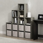 Furinno PASIR Book Shelf, 2-Tier Modern Bookshelf, Open Shelves Bookcase 9 x 12 - Image 2