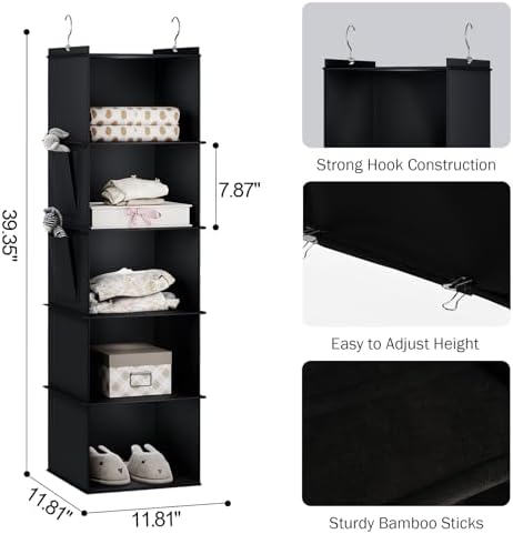 YOUDENOVA Hanging Closet Organizer and Storage - Image 3