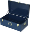 Vixdonos Large Metal Trunk Decorative Storage Box College Dorm Chest by Vixdonos