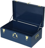 Vixdonos Large Metal Trunk Decorative Storage Box College Dorm Chest by Vixdonos