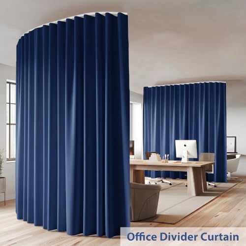Room Divider Ceiling Mounted Curtains Track Sets Extra Wide Blackout Curtain - Image 2