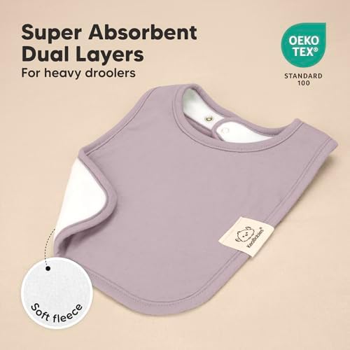 KeaBabies 8-Pack Organic Baby Bibs - Image 4