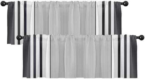 Emvency Valances for Windows, Geometric 2 Pack, 52x18 Inch by Emvency