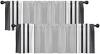 Emvency Valances for Windows, Geometric 2 Pack, 52x18 Inch by Emvency