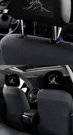 Car Headrest Covers with Funny Smiley Face Design, Universal Fit, 10.2x11 inches - Image 4