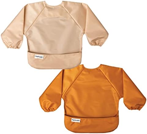 Tiny Twinkle Long Sleeve Bib for Babies & Toddlers | 2-Pack Waterproof Smock by TinyTwinkle