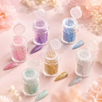 6 Pcs Plastic Loose Powder Bottle Clear Mini Loose Powder Jars - Image 7