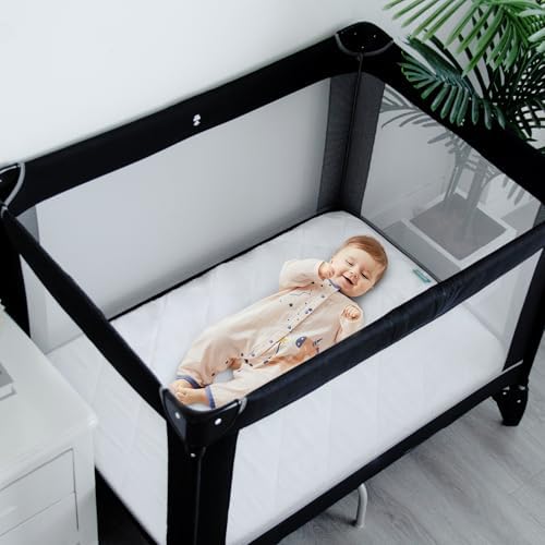 Pack and Play Sheets Fitted 2 Waterproof Mattress Protector Pad Cover - Image 5