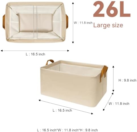 SNWDN 6 Pack Closet Cloth Storage Bins - Image 2