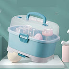 Baby Bottle Drying Rack Storage, Large Nursing Bottle Storage Box Organizer - Image 6