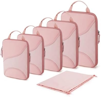 Bagsmart Compression Packing Cubes, Travel Bag Cruise Ship Essentials by BAGSMART