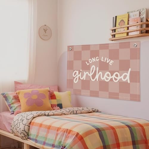 "Long Live Girlhood" Linen Canvas Wall Hanging 20x30 Inch - Image 6
