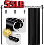 Room Divider Curtain Set-No Drilling Curtain Rod Set, Room Divider Wall - Image 6