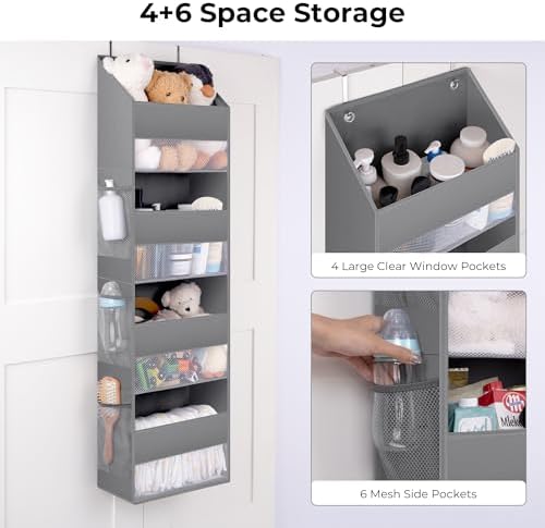 GRANNY SAYS Over the Door Organizer, 4-Shelf Behind the Door Storage - Image 4