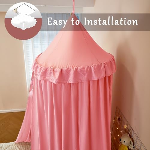 Princess Bed Canopy for Kids, Soft and Durable Dreamy Mosquito Net Bedding - Image 5
