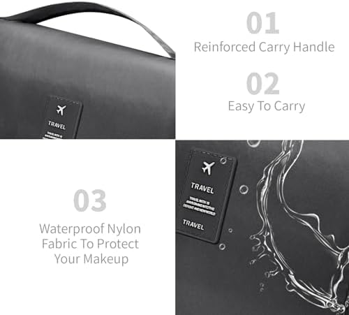 Lcsmaokin Large Capacity Travel Toiletry Bag - Image 4