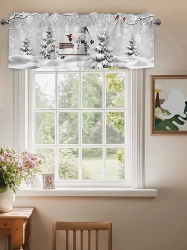 Vandarllin Winter Christmas Valance Curtains - Image 3