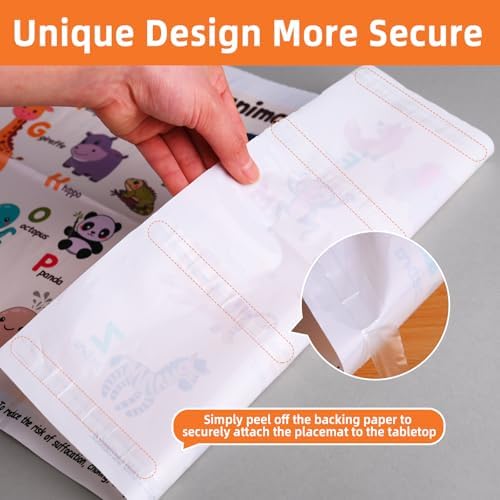 60 Pack Disposable Placemats for Baby & Toddlers - Image 6