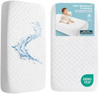 BEDSUM 2-Pack Waterproof Mini Crib Mattress Protector by BEDSUM