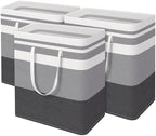 BlissTotes 3-Pack Laundry Basket, Collapsible Laundry Hamper by BlissTotes