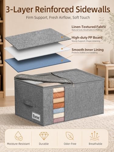 60L Rigid-Sided Blanket Storage Bags - Image 4