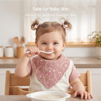 8 Pack Muslin Baby Bandana Bibs - Image 3