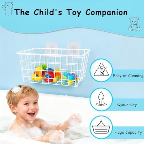 Hanging Bath Toy Storage Basket - Image 3