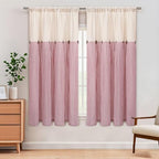 ASPMIZ Farmhouse Living Room Curtains Boho, Country Linen Curtains - Image 2