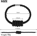 BEL AVENIR Magnetic Cotton Curtain Tiebacks 6 Pack Hand-Woven Curtain Ties - Image 2