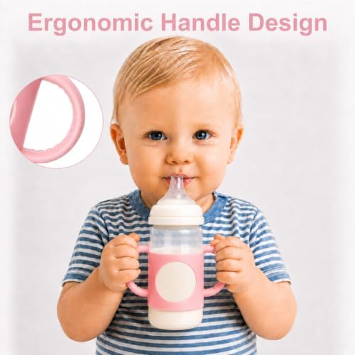 BUSOHA 2 Pack Silicone Sleeves for Pigeon Silicone Baby Bottle - Image 4